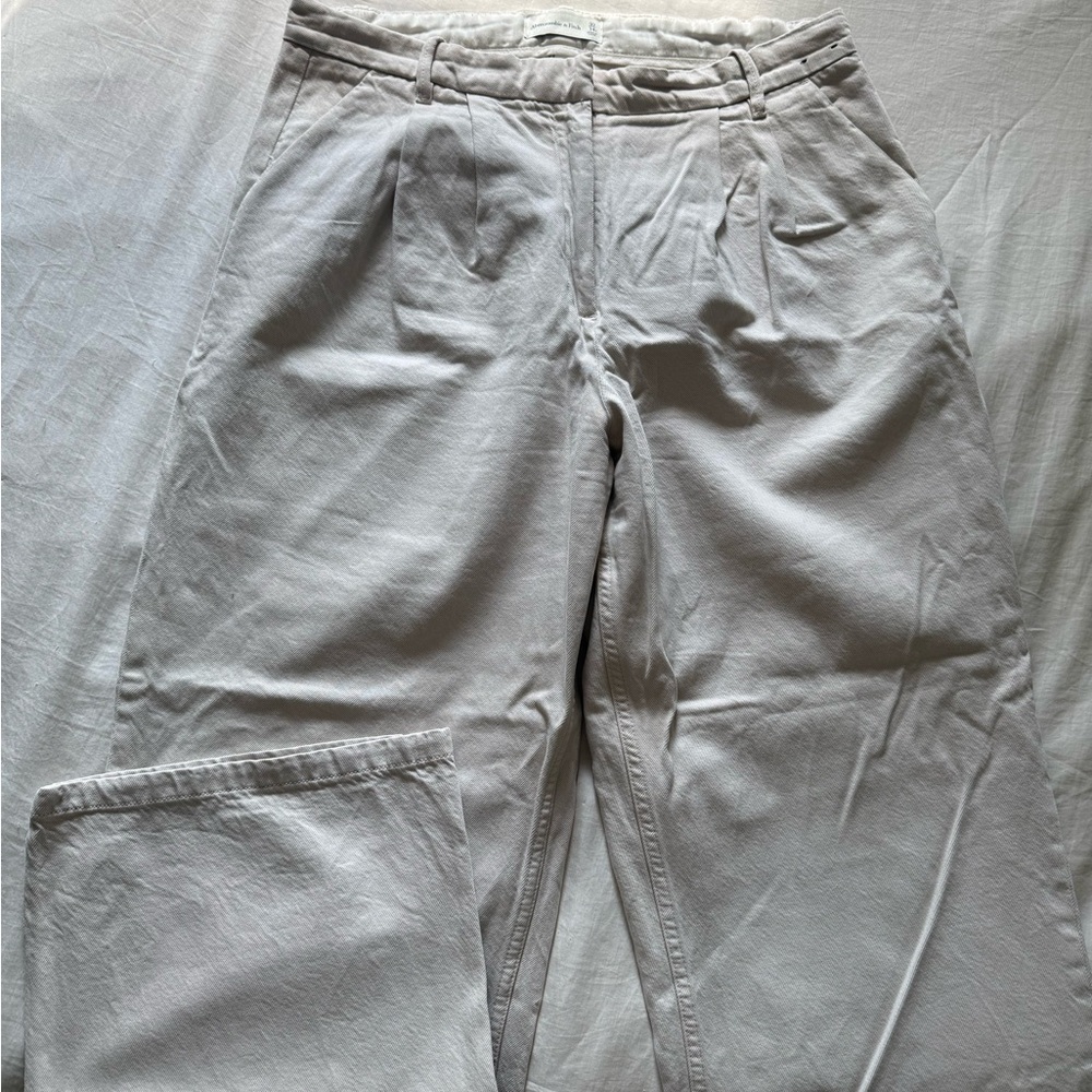 Abercrombie & Fitch Curve Love Sloan Tailored Wide Leg Pant